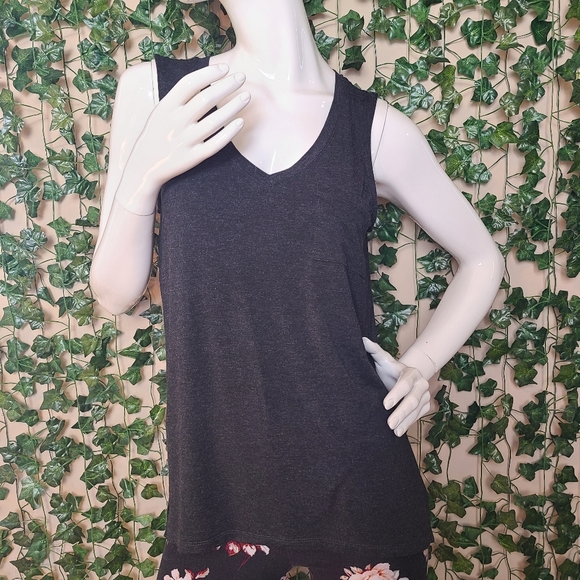 Market & Spruce Women's Washed Black Rayon Casual Sleeveless Top size S - Picture 2 of 12